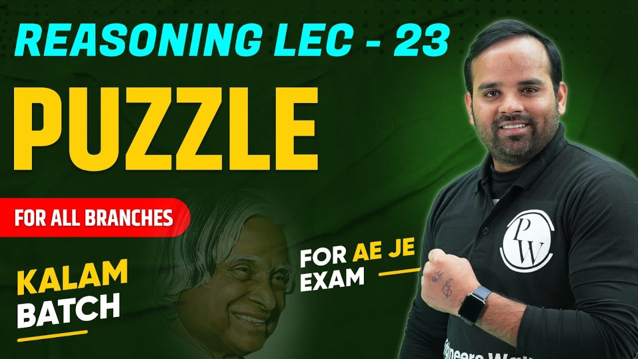 Reasoning Lec - 23 | Puzzle | All Branches - YouTube