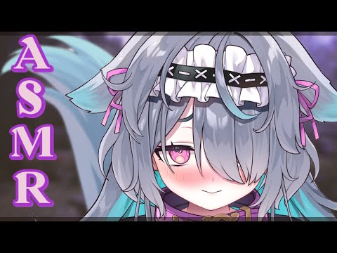 【ASMR RP💞耳元囁き】Maid's fluffy tail【Binaural/Fuwa fuwa/Whispering/Rain sounds】