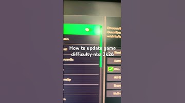 How to update game difficulty nba 2k26