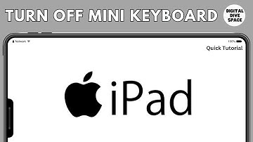 HOW TO TURN OFF MINI KEYBOARD ON IPAD