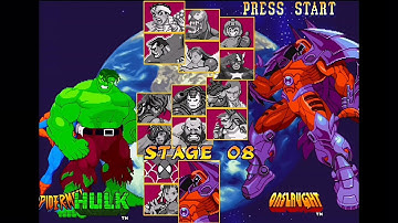 ⭐Marvel vs Capcom: Clash of Super Heroes | Full Gameplay Walkthrough (PS1) – All Stages & Boss Fight