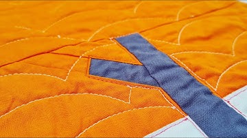 Machine quilting circles and scallops with rulers [Part 2/8]