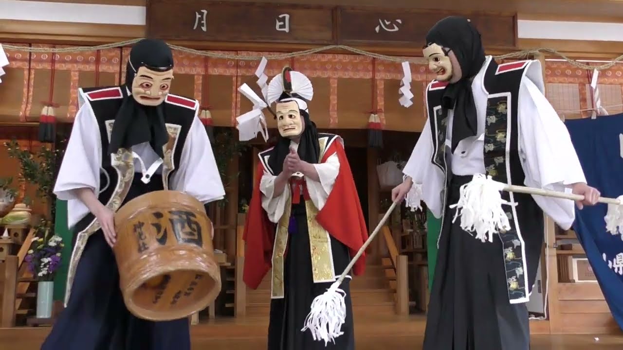 備中神楽　令和4年2月11日　松尾明神と酒造り　神光社