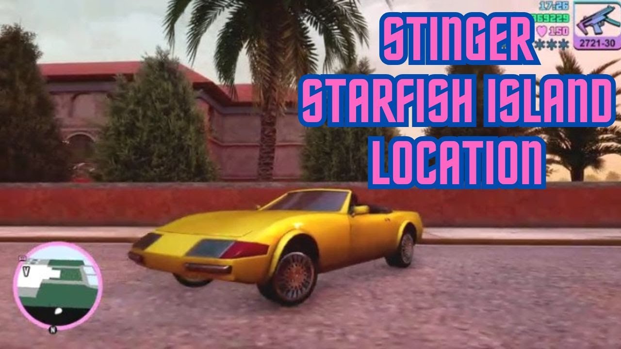 GTA Vice City Definitive Edition Stinger (Starfish Island) Location