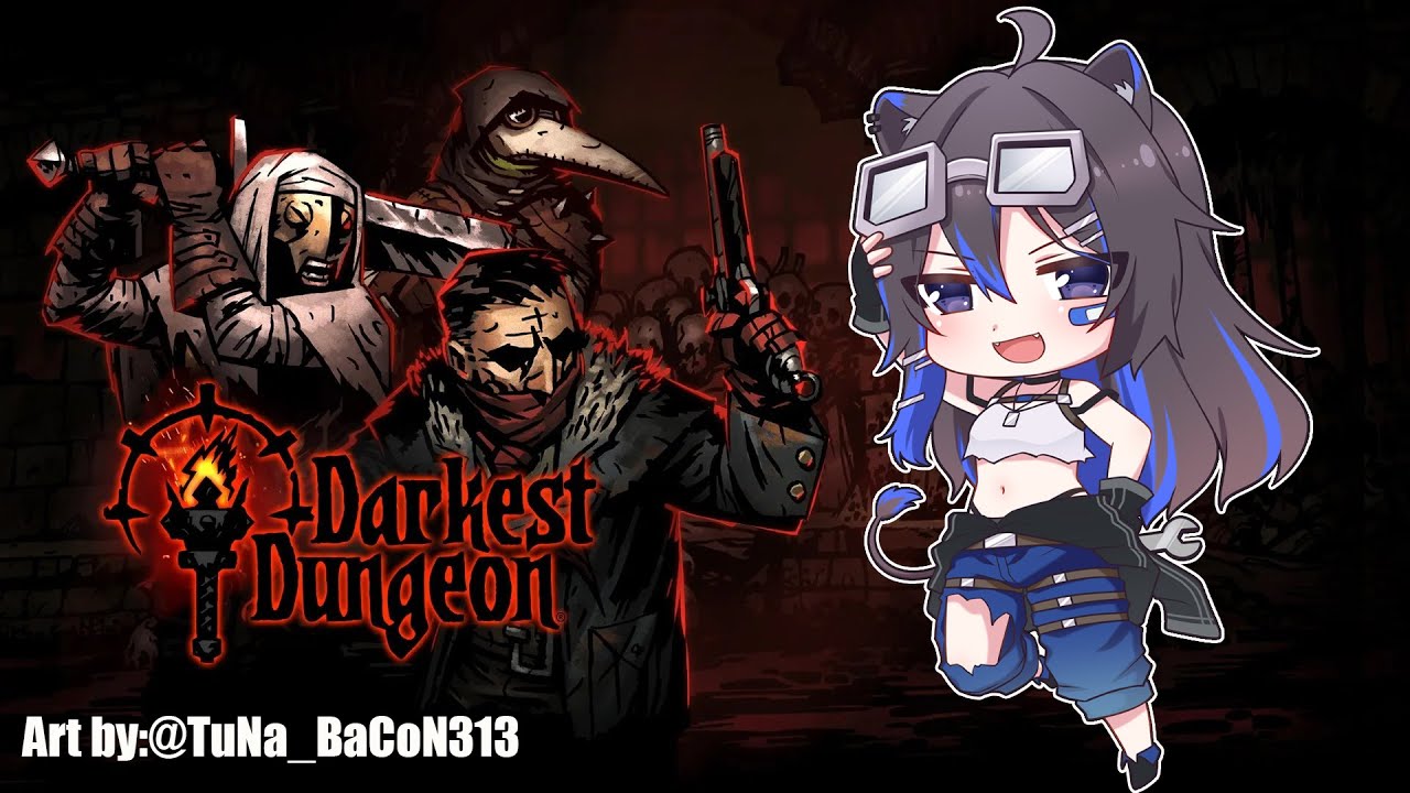 [Darkest Dungeon 1+2 黑暗地牢]  吃完晚餐来玩玩看2代！游戏爆炸的话再换1代 | MYViki