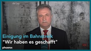 Claus Weselsky (GDL) zur Einigung im Bahnstreik | 26.03.2024