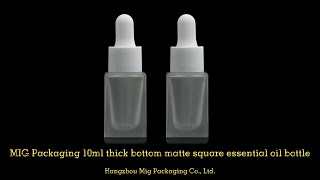 How To Deal With Thick Bottom Matte Square Essential Oil Bottle