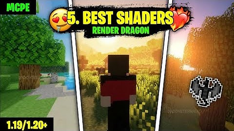 Top 5 Best Shaders For Minecraft 1.20+ || Render Dragon Shaders Minecraft PE ||