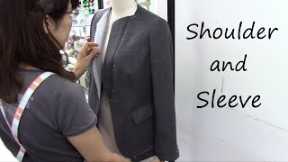 How to sew jacket sleeves (shoulder pads, head wadding)