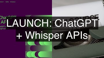 OpenAI Releases ChatGPT and Whisper APIs