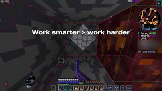 Work smarter not harder #donutsmp #minecraft #baritone #meteor #hacks #xray
