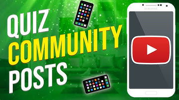 NEW Quiz Feature For Community Posts On YouTube Explained