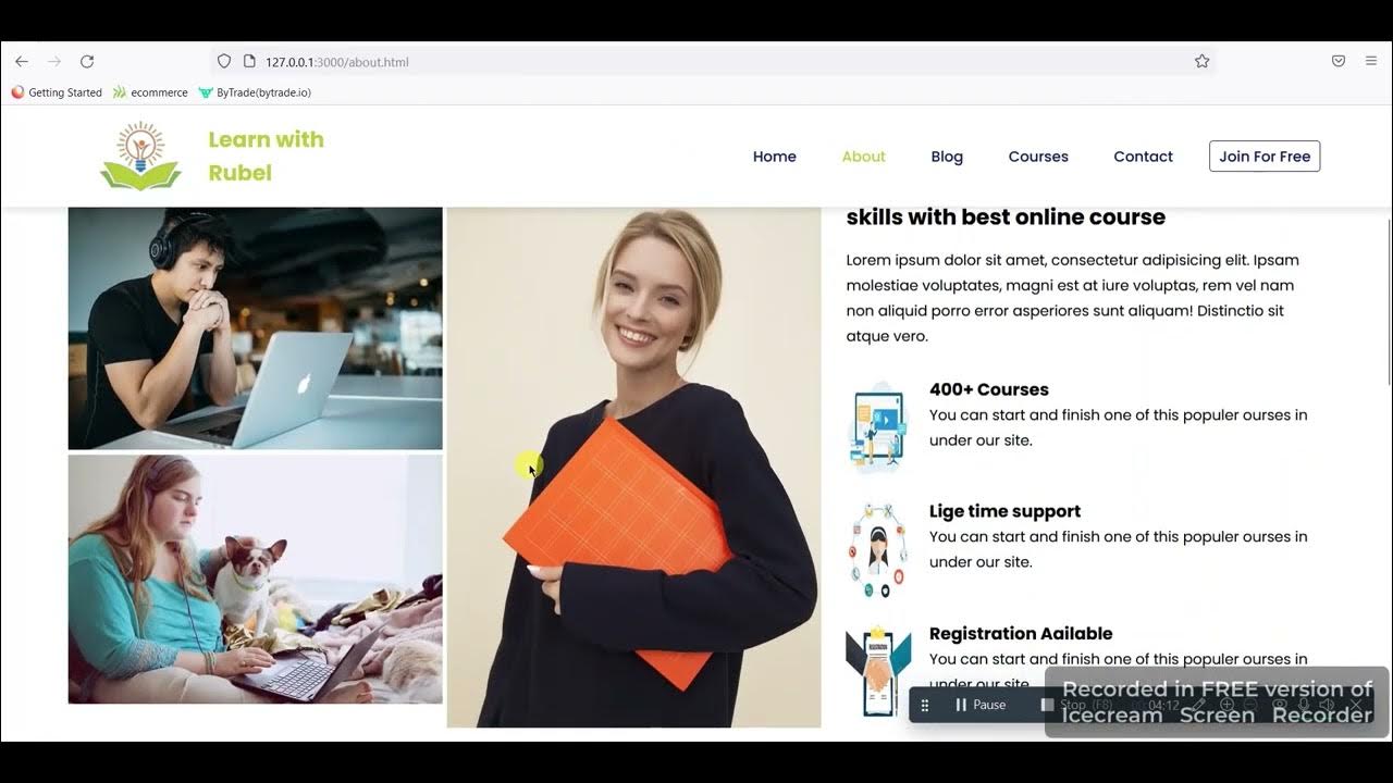 Responsive Multipage Education / School Websites With HTML CSS ...