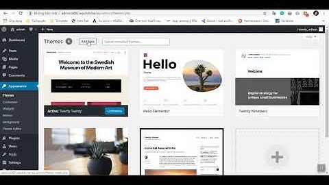 Cài đặt Theme và Plugin để làm web với Elementor