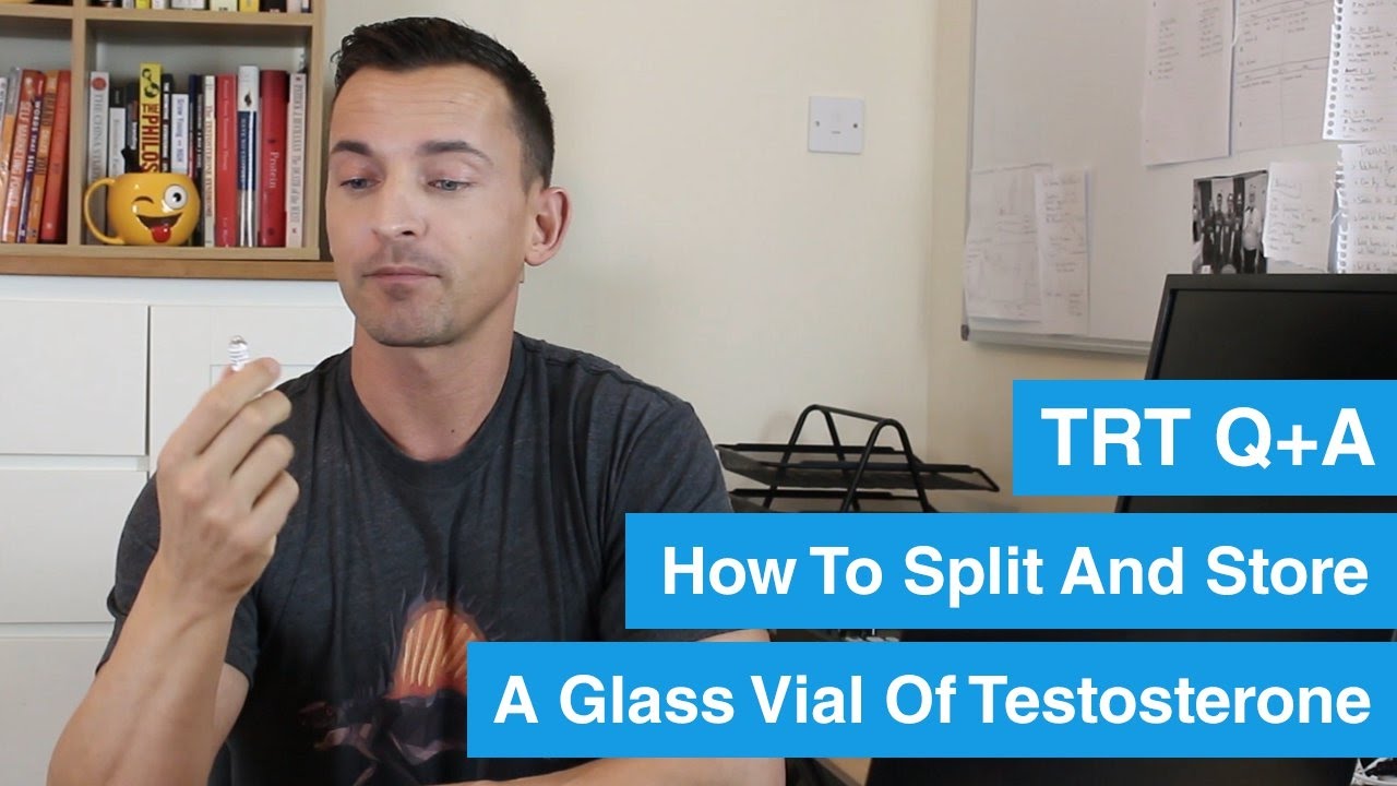 How To Split And Store A Glass Vial Of Sustanon Testosterone Trt Q