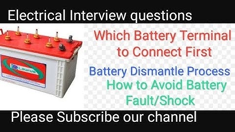 Which terminal to connect first when installing car battery