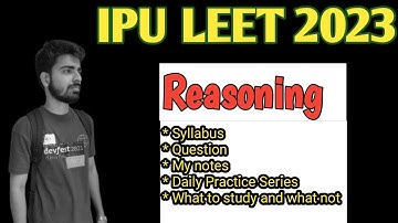 HOW TO PREPARE REASONING FOR IPU LEET & UPTU LEET | BOOKS| MATERIAL | @Aimersedu