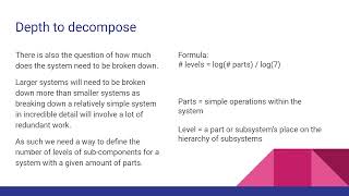 System Decomposition