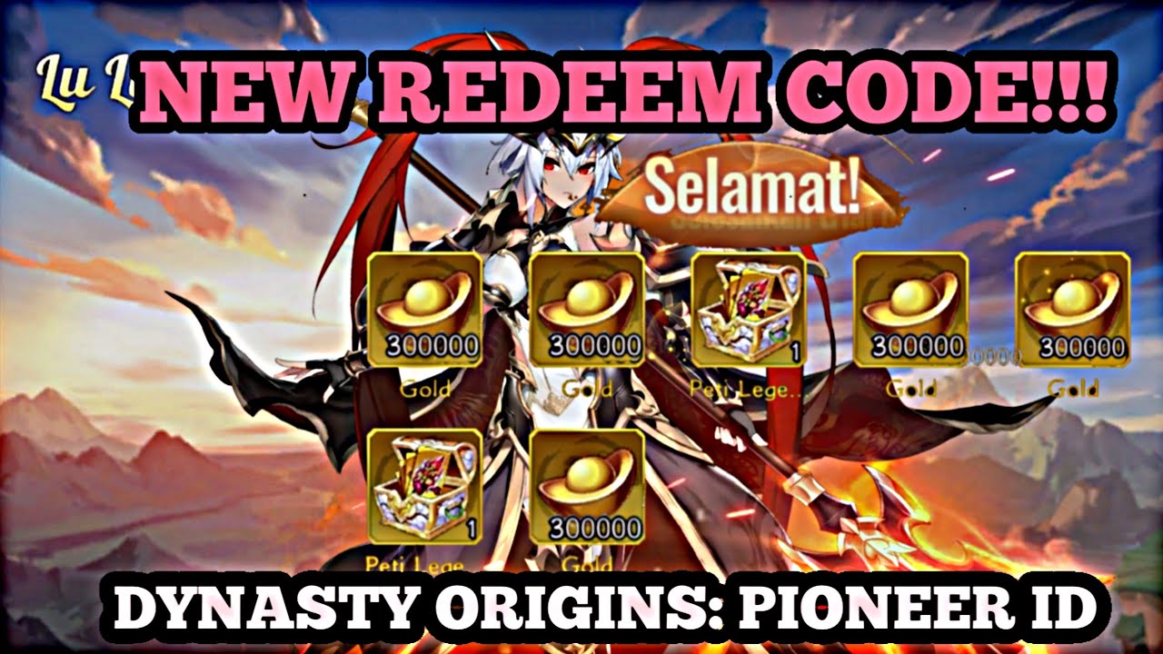 NEW REDEEM CODE!!! GET 300 USD GIFT AND  300X PREMIUM RECRUIT TOKEN - DYNASTY ORIGINS: PIONEER ID