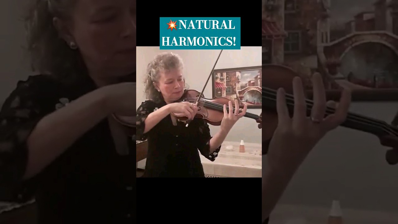 🎻🤔HOW TO PLAY NATURAL HARMONICS! Full video in Description!