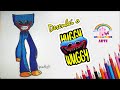 Como desenhar o Huggy Wuggy (Poppy Playtime) | Passo a passo