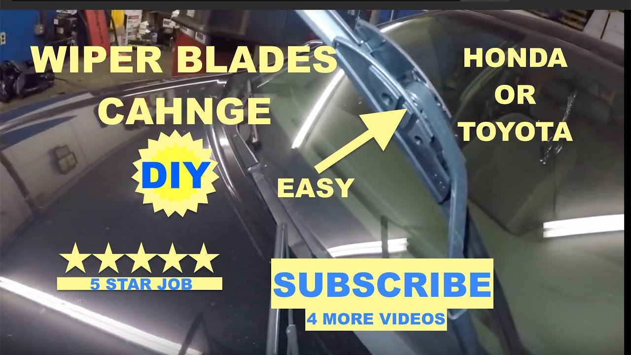 How to change wiper blades on Toyota or Honda YouTube
