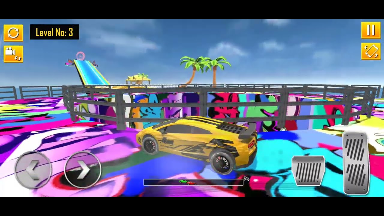Mega Ramp Car Stunts - Impossible Tracks Challenge | Car Racing Master 3D Gameplay