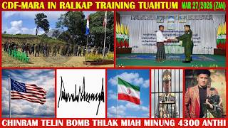 March 27 Zan - CNA An Hrohrang Sinsin. Donald Trump In Athusuah Thin Lala.