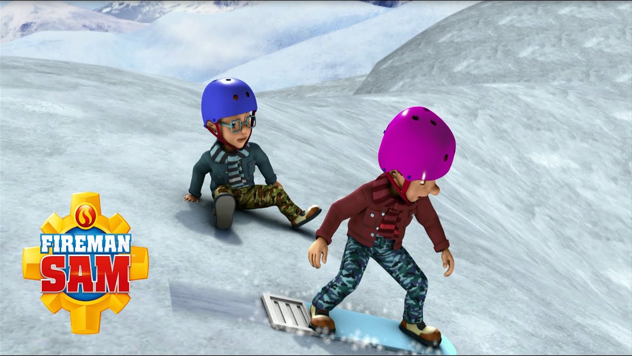 Fireman Sam US Official: Winter Snowboarding Fun - YouTube