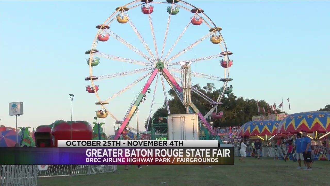 Greater Baton Rouge State Fair opens October 24 YouTube