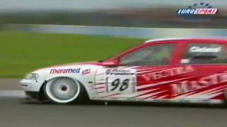 1998 Autotrader RAC BTCC Donington Park Round 6 From Eurosport TV.