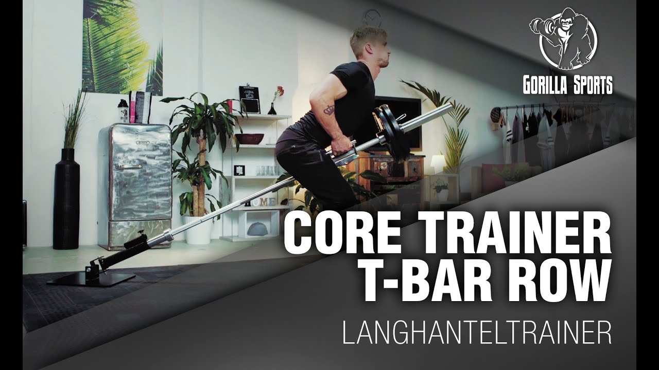 Gorilla Sports Core Trainer T-Bar Row Langhanteltrainer - YouTube