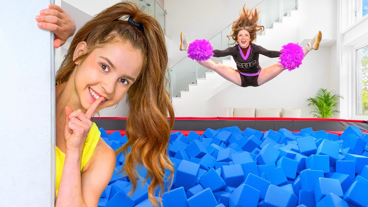 I Built a Gymnastics Gym and Hid it From My Friends!