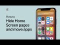 How to hide Home Screen pages and move apps on your iPhone — Apple Support