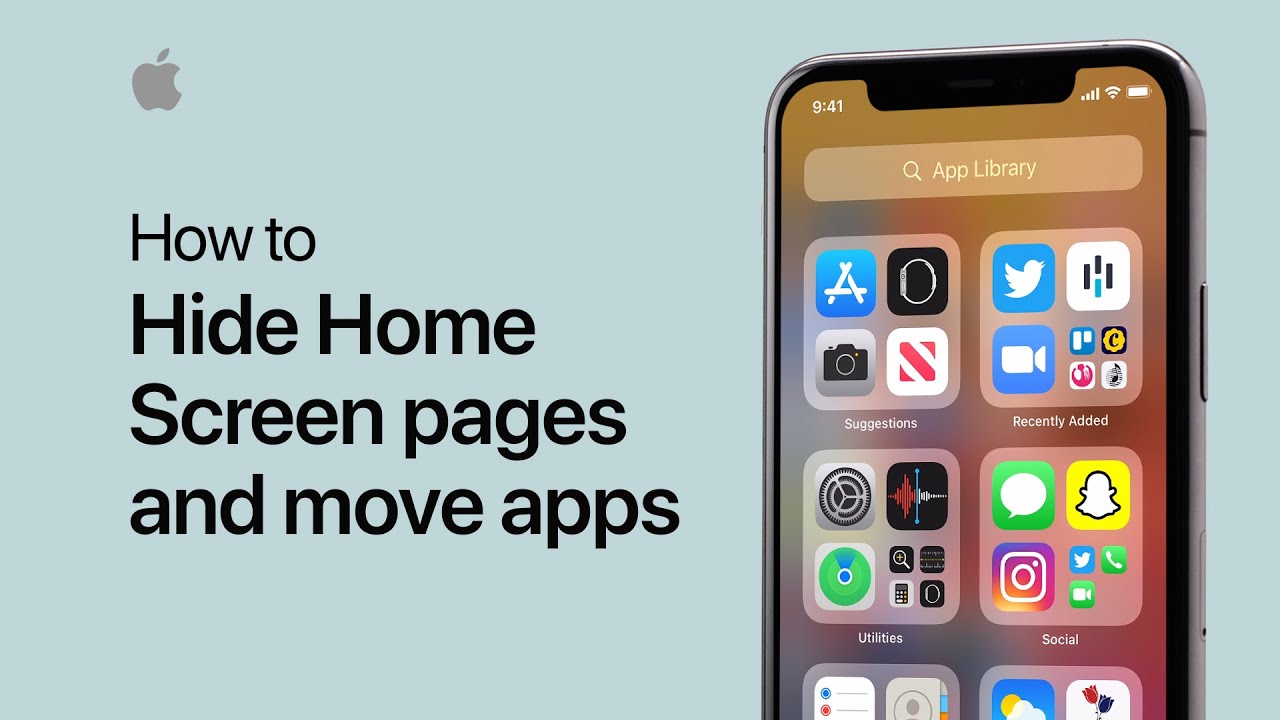 How to hide Home Screen pages and move apps on your iPhone   Apple Support