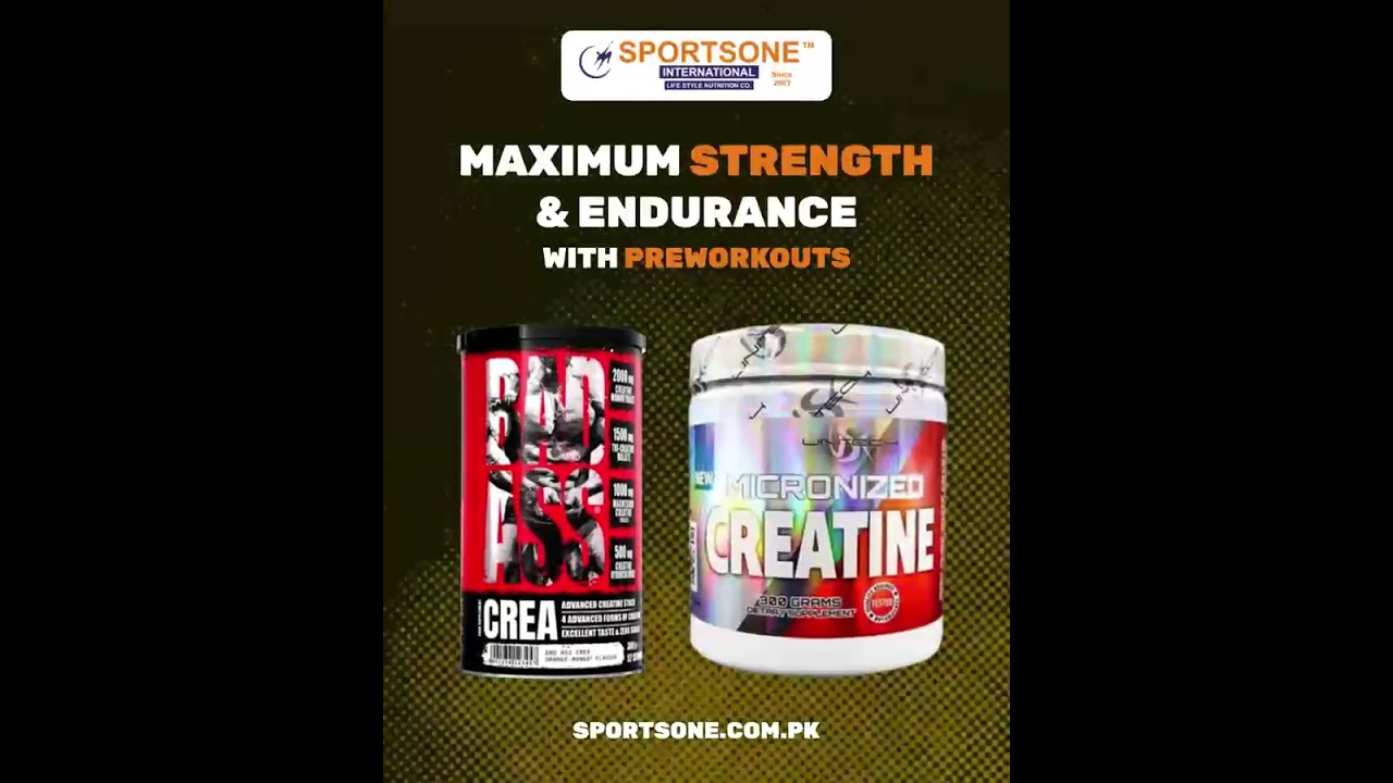 Maximum Strength and Endurance with Pre-Workouts Range by Sports One International
