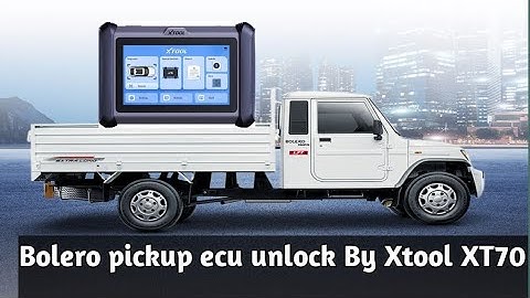 Bolero pickup ecm unlock by xtool xt70