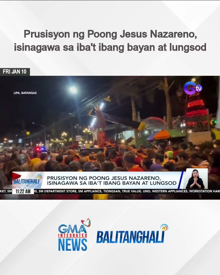 Prusisyon ng Poong Jesus Nazareno, isinagawa sa iba't ibang bayan at lungsod | Balitanghali
