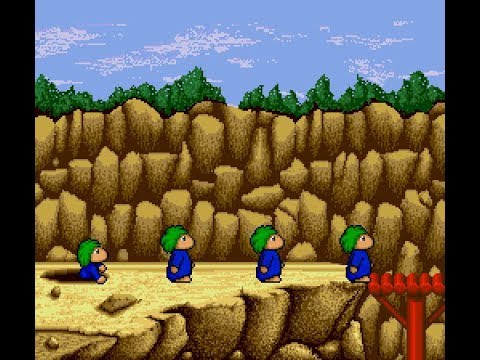 Lemmings (SNES) full playthrough