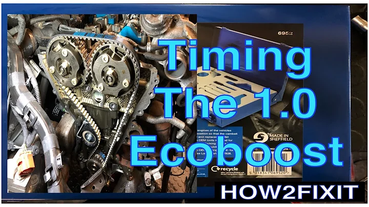 1.0 Ecoboost Petrol engine wetbelt - How to lock the timing belt using the Laser lock tool.