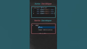 Junior Developer vs Senior Developer. #programming #coding #html #css #javascript #dsa #webdeveloper