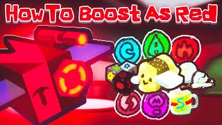 How To Boost As Red Hive In Bee Swarm Simulator! (Part 2) | Bee Swarm Simulator