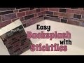 DIY Peel and Stick Backsplash - Bathroom Enhancement