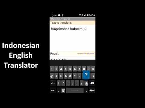 Traductor de inglés indonesio