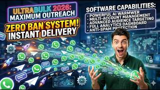 WhatsApp Marketing Software Demo | Bulk Messaging + AI Account Warmer 2026 screenshot 3