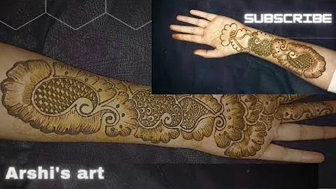 Eid special mehndi design 2022||super easy arabic henna design||beautiful and elegant mehandidesign