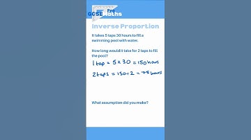Worded Inverse Proportion #maths #gcse #proportion #directproportion #inverseproportion #fractions