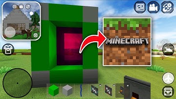 How to Make PORTAL to MINECRAFT in MINI BLOCK CRAFT 3D