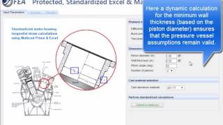FEA's Motor Piston Housing Design Automation