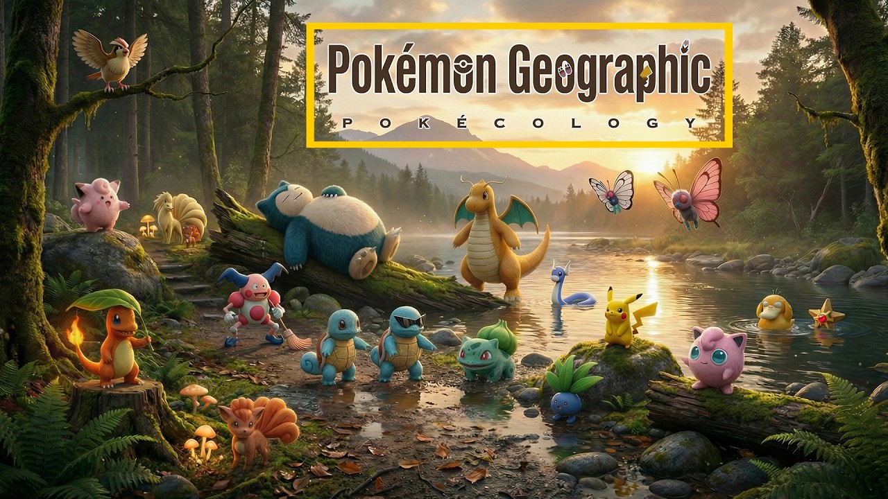 Pokémon in Real Life: Kanto Wildlife Documentary | Anime & Game Easter Eggs